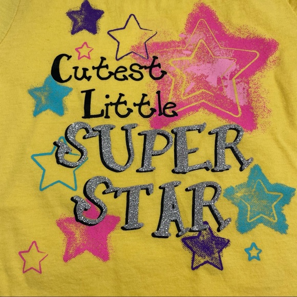 NWOT yellow tunic top with hi-low lace peplum and back neck detail Size 3T - Picture 2 of 8